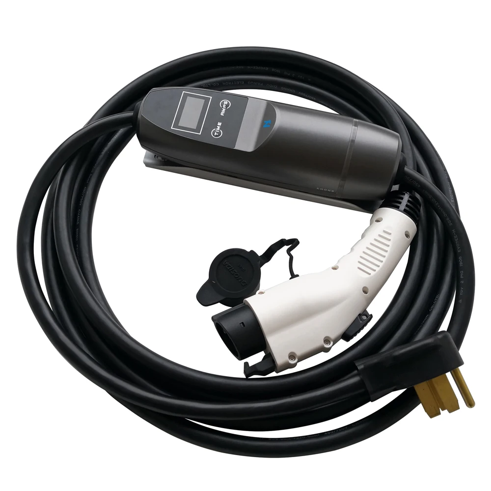 Preset Charging Time Electric Vehicle Charger Level 2 Evse 240 Volt 32