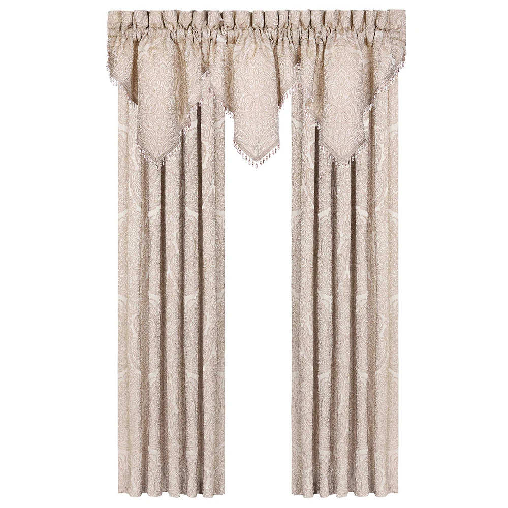 Lowes Hotel Room Dividers Jacquard Curtain Valance With Beaded