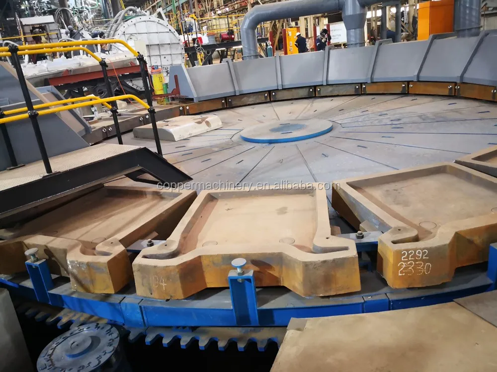 20 Mould Fullautomatic Quantified Wheel Type Copper Anode Casting Machine Buy Copper Anode