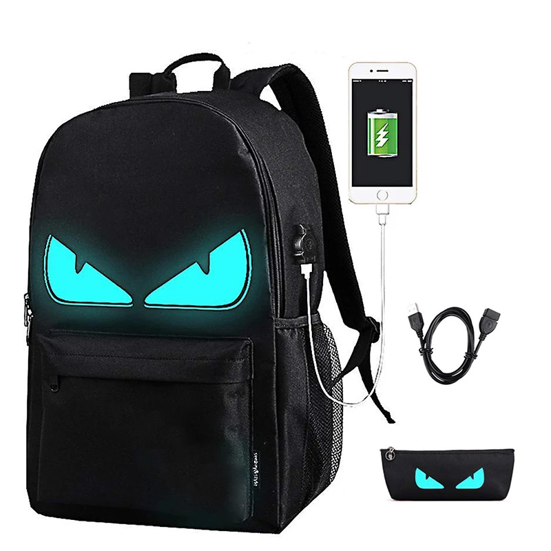 Lightweight Luminous Led Light Backpack Flash Bag Laptop Backpack With