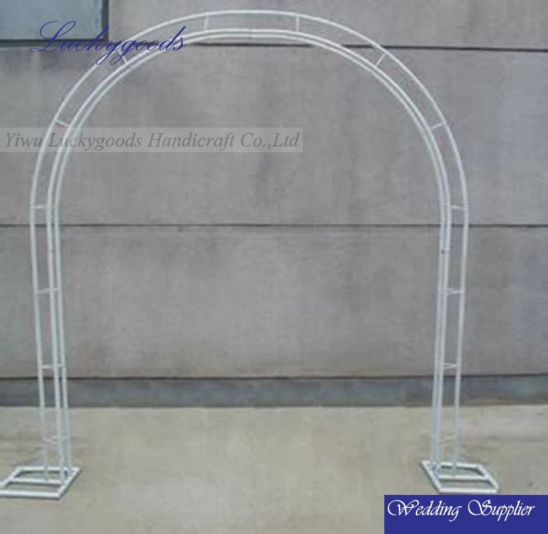 
wholesale white U shape decorative metal wedding arch 