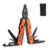 High quality stainless steel pocket combination multitool titanium black pliers foldable plier