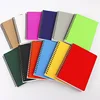 Eco-friendly material various sizes colorful Pure color Lined double wire-o spiral notebooks A5