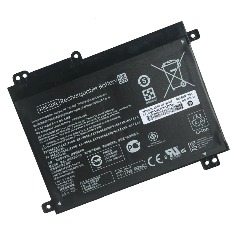 

GZSM laptop battery KN02XL For HP HSTNN-LB7R HSTNN-UB7F GZSM laptop battery 916809-855 916365-541 TPN-W124 916809-855 battery