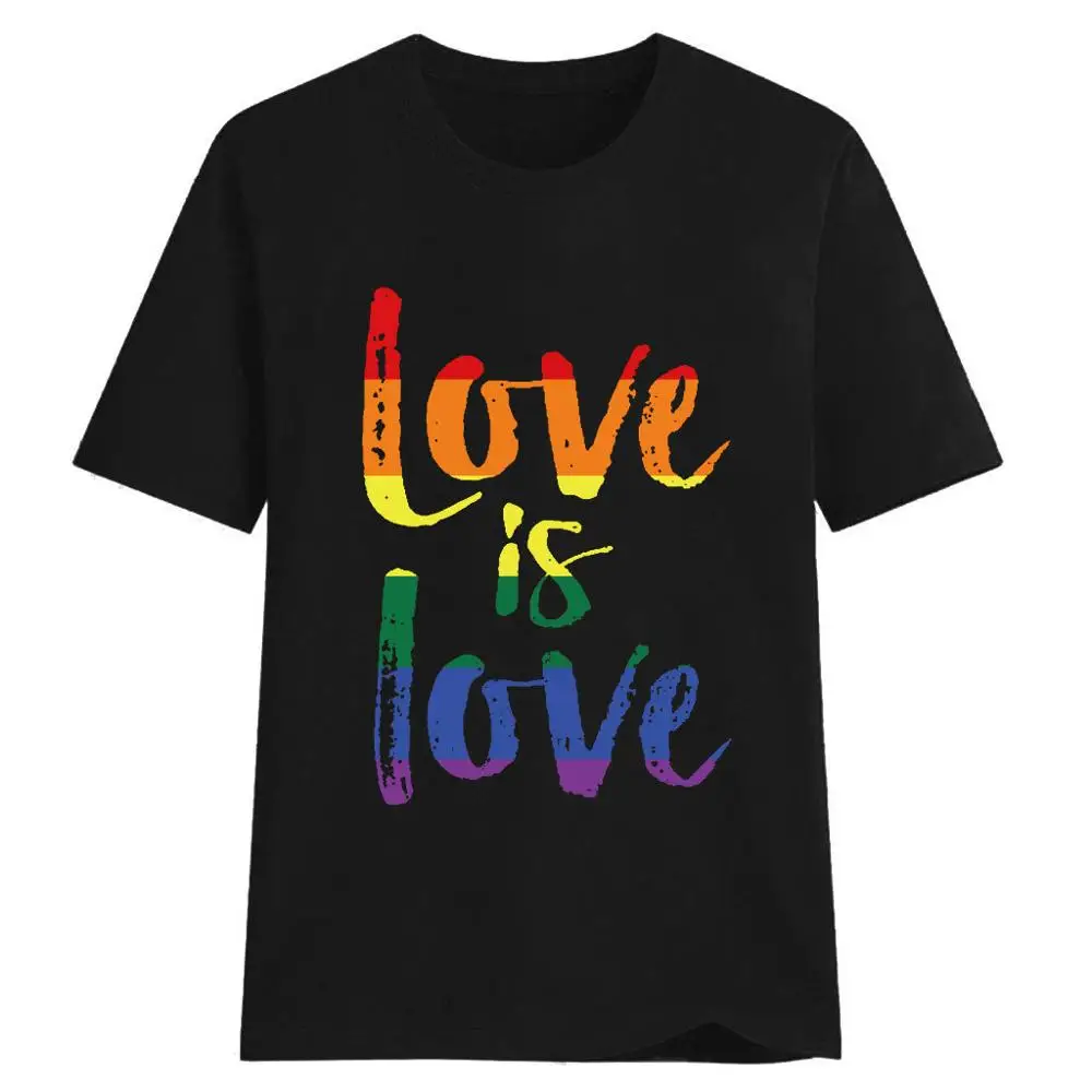 

Love is Love Women's O-Neck T-Shirt Gay Pride Shirts, 10 colors