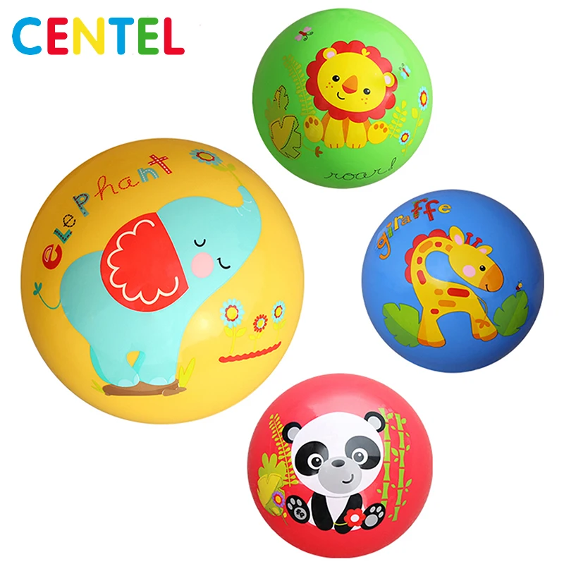
Mattel/BSCI approved factories custom logo baby toy plastic ball kids pvc inflatable bouncing ball 