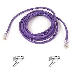 Belkin, Patch Cable Rj-45 (M) Rj-45 (M) 6 Ft Utp Cat 5E Snagless, Booted Purple For Omniview Smb 1X16, Smb 1X8, Omniview Ip 5000Hq, Omniview Smb Cat5 Kvm Switch "Product Category: Supplies & Accessories/Network Cables"
