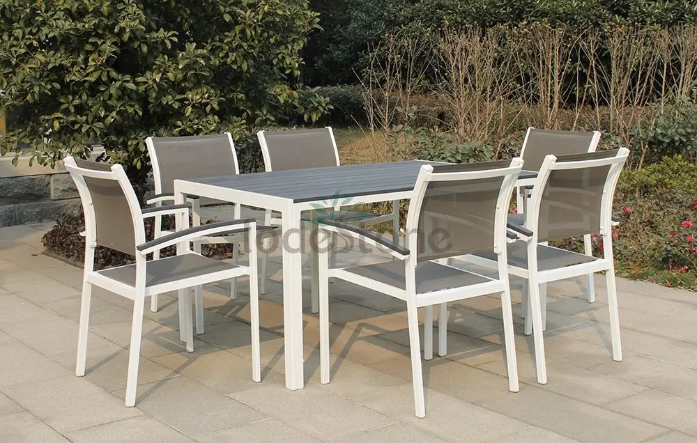 7pcs Garden Sets Aluminium Chair Dining Outdoor Table Sets Buy