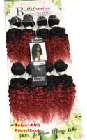 

Diva Curl Hair Weave Human Hair Extensions 8PCS 200gram jerry curl hair for black women