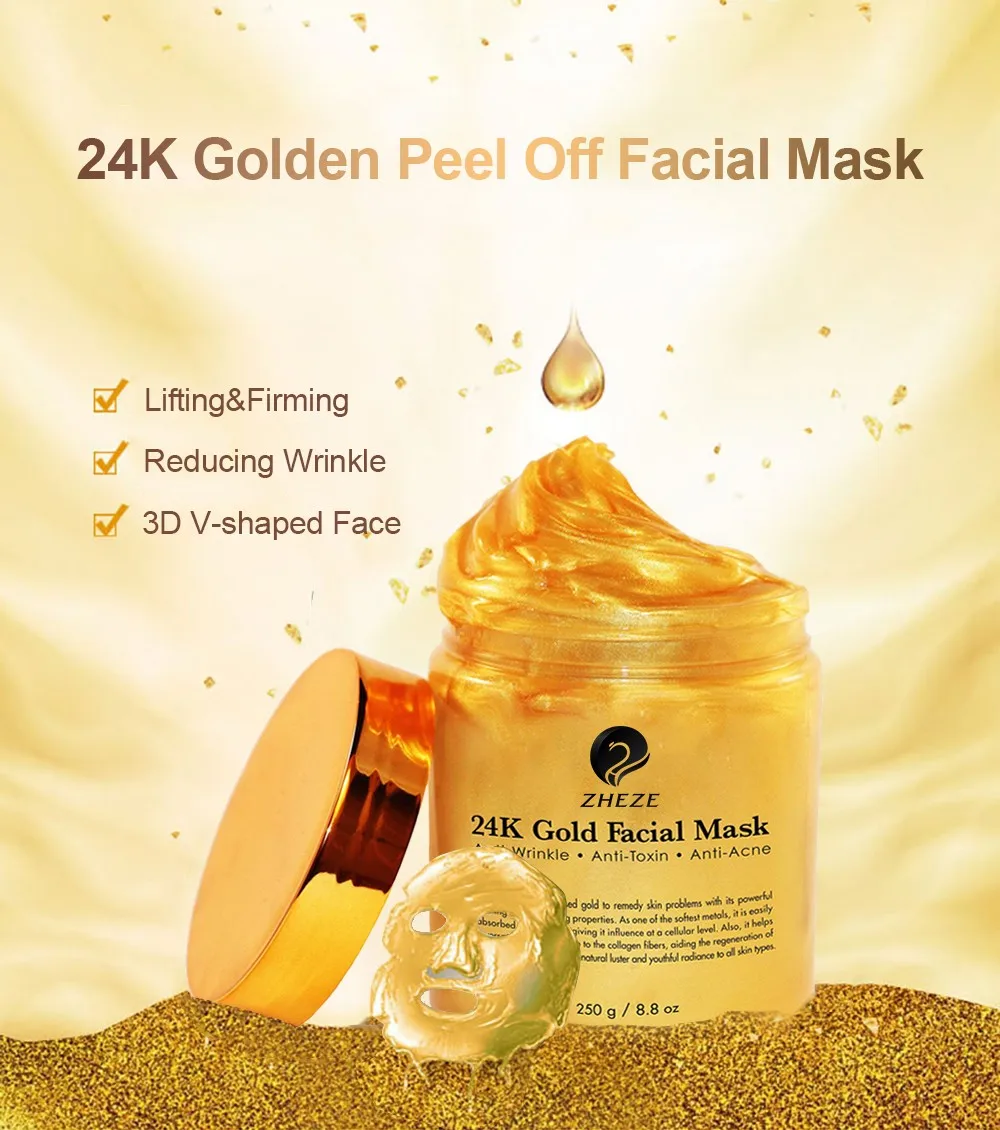 Korean Bio Collagen Facial Mask 24k Gold Face Mask Remove Blackheads Non Woven Facial Mask Buy