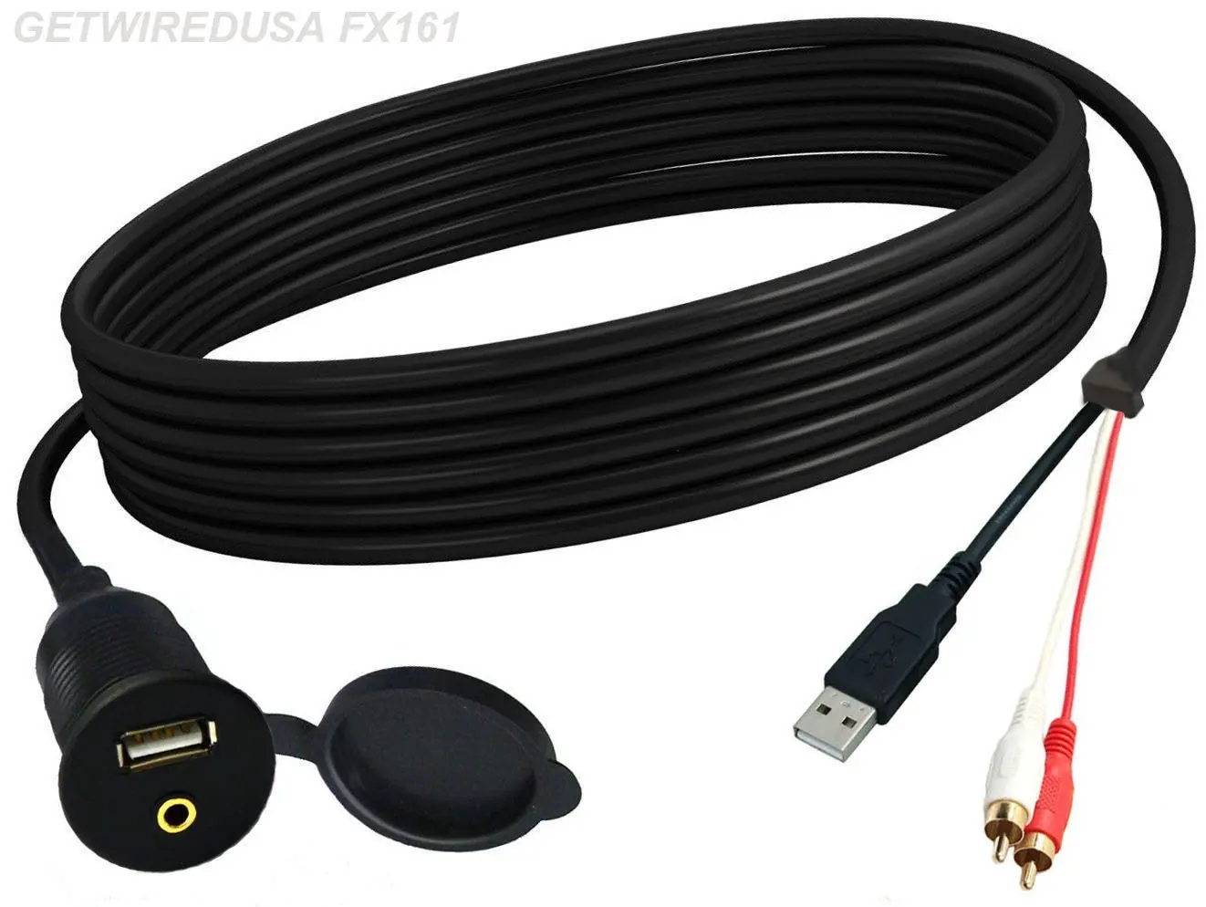 Buy Flush Mount Aux Rca Red White Usb 3 5mm Headphone Jack