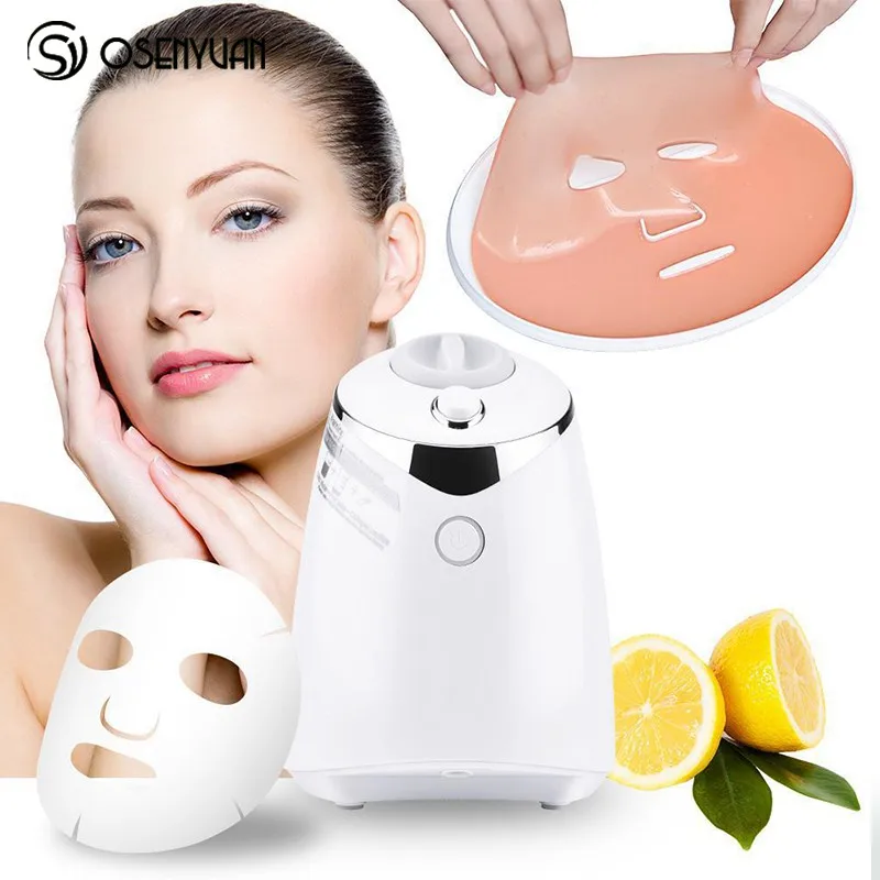 

DIY Fruit Vegetable Mask Maker With Mask Collagen + Facial Steamer Sprayer Beauty Machine, White