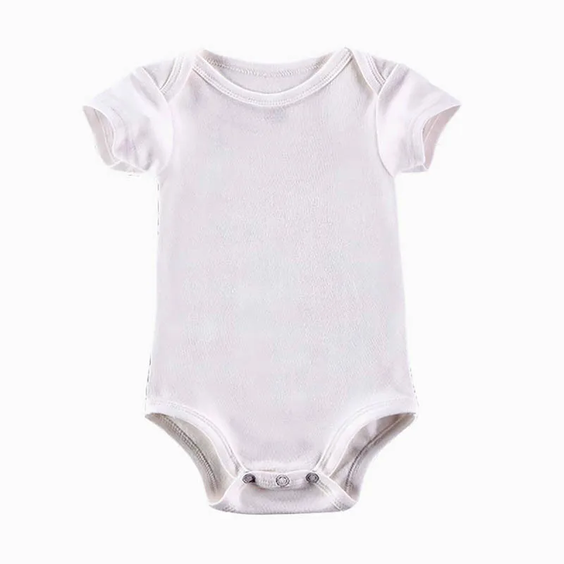 

Plain romper white 100% cotton blank baby bodysuit