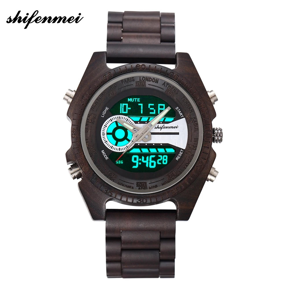 

shifenmei S2139 OEM Custom Logo Branded Japan movt Quartz Hand Man Woman Lady Unisex Sandalwood Wrist Wooden Watch, N/a