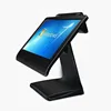 15 inch Two screen Monitors touch pos terminal all in one touch PC pos system and 3 tracks MSR jistarpos