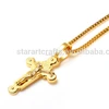 Online Sale Stock Stainless Steel Christian Jewelry Pendant Matte Glossy Pure 24K Gold Pated Pendant
