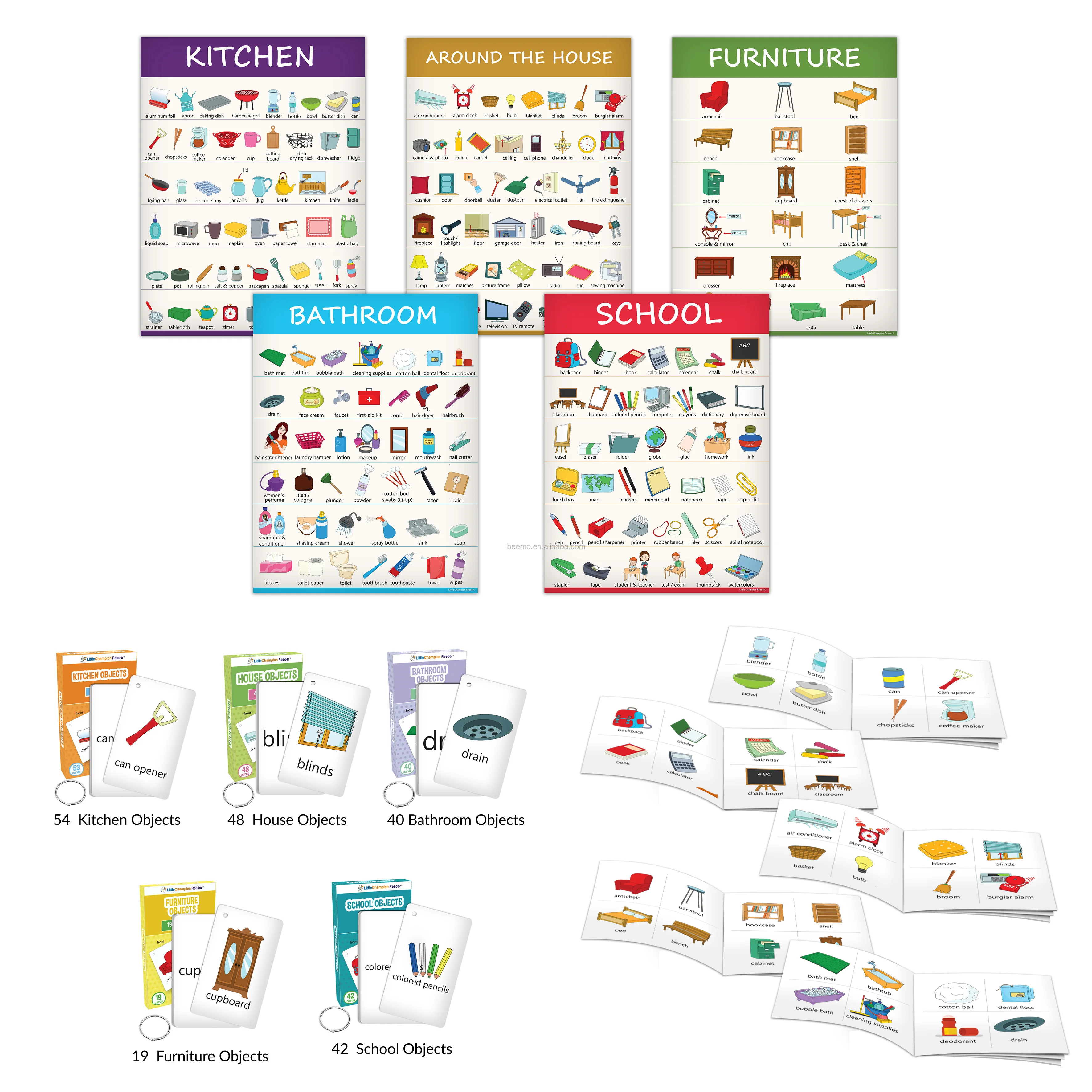 Teaching Aids Cardboard Flash Cards Kids Education Memory Cards