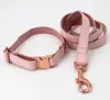 Soft Padded Touch Collars - Pink Leather Dog Collar