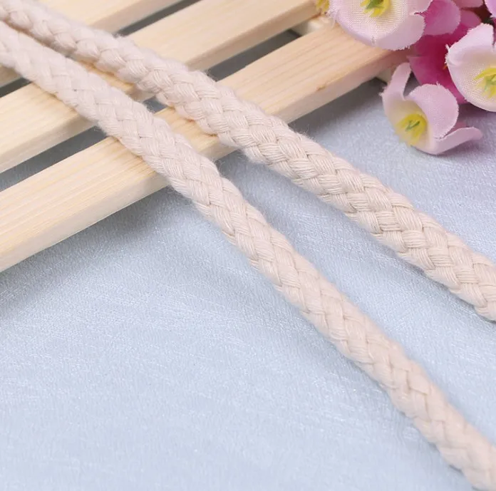 

High Quality Wholesale 100% Natural White  Braided Macrame Cord, Customer request