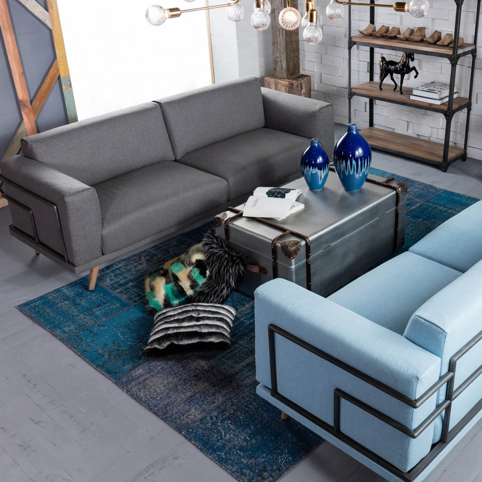 Vintage Furniture Industrial Living Room Sets Design Sofa ...