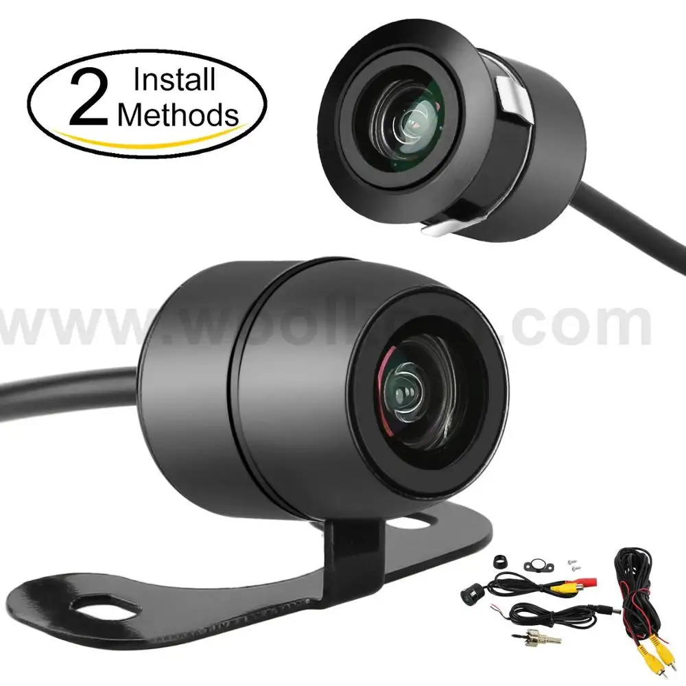 2in1 18.5mm Flush Mount Reverse Camera & Bracket Mount Hd Color Cmos