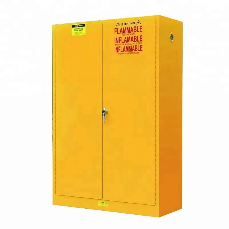Industrial Chemical Flammable Storage Cabinet With Yellow Color