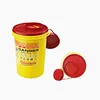 Daily consumer products 1.5L sharp container for collecting sharps, convenient extra lid design for temporary and final closure