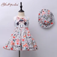 

Manufacturer wholesale summer Children Clothing baby girls party dress with hat