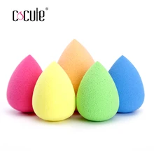 2016 1 pc Fundação Maquiagem Beleza Esponja de maquiagem Suave Maquiagem esponja Blender Blending Cosméticos Puff Pó 14 cores para escolher