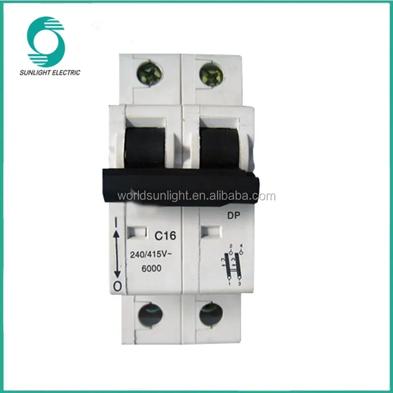 India market selling XIS-63 series isolator type 2p C16 16A mcb miniature circuit breaker