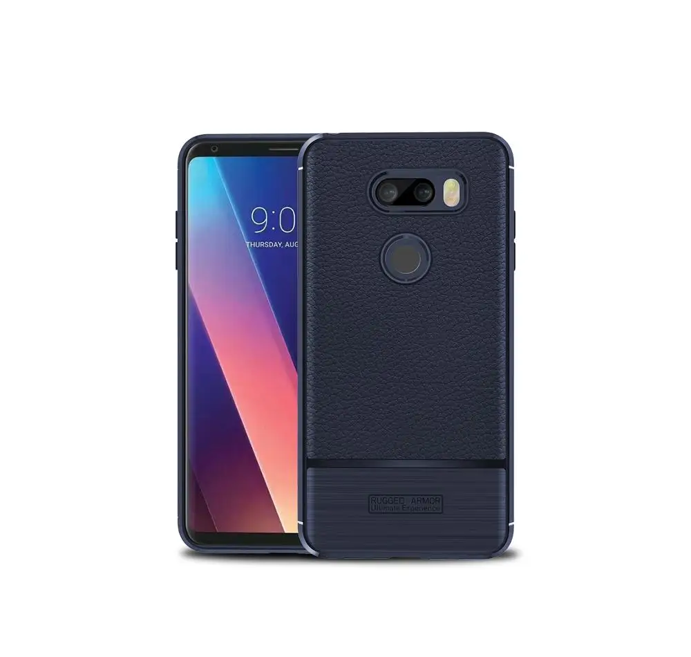 

A028 2018 Hoe-selling Soft TPU Litchi Armor Mobile Phone Cover Cases for Oneplus 6T 7 pro