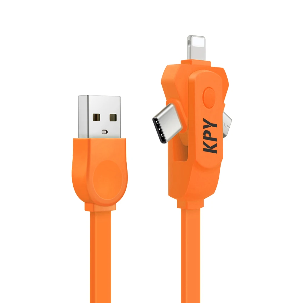 

Wholesale Noodle Usb Cable,Universal Mobile Phone Type-c Usb C Cable, 3 In 1 Usb Data Cable For Iphone, Green;blue;rose red;orange;black;white