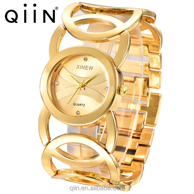 

XINEW Gold Plated New Style Femme Dress Watch Stainless Steel Women Watches 1413, N/a