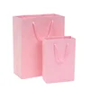 Laminated paper door gift paper bag with cotton rope handle