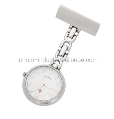 

Portable Medical Doctor Watch Quartz Clip Breast Metal Nurse Pocket Watch