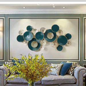 Green Handmade Metal Stack Artware Home Wall Arts Decoration
