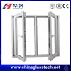 Flat Opening Two Panel Three Panel Aluminum Exterior Casement Window