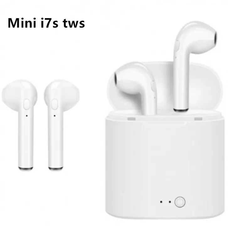 Top selling mini i7s tws true stereo earphone wireless earbuds with charging case