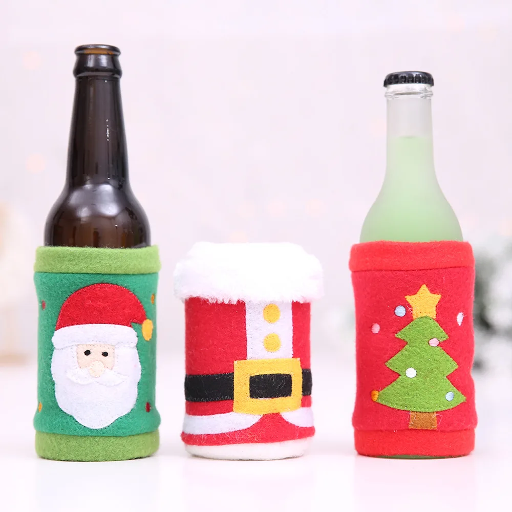 Christmas Wine Bottle Cover Holder Bag