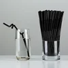 Eco-friendly Plastic Double Bendy Flexible Drinking Artistic Straws Cocktail Drink Straw