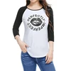 New Apparel Curved Hem T Shirt Women Plain Raglan Baseball 3 4 T-shirts Round Neck Printed Tee Custom