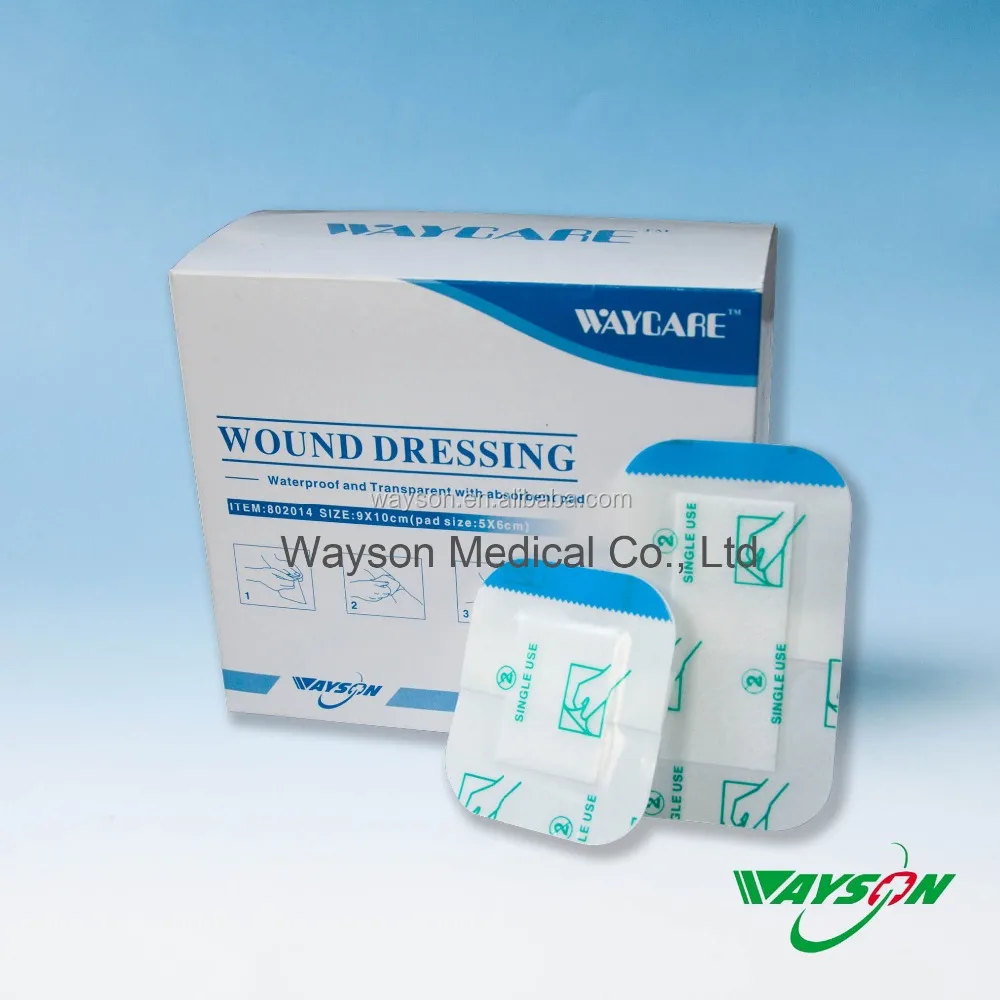
medical dressing--waterproof and transparent with absorbent pad 