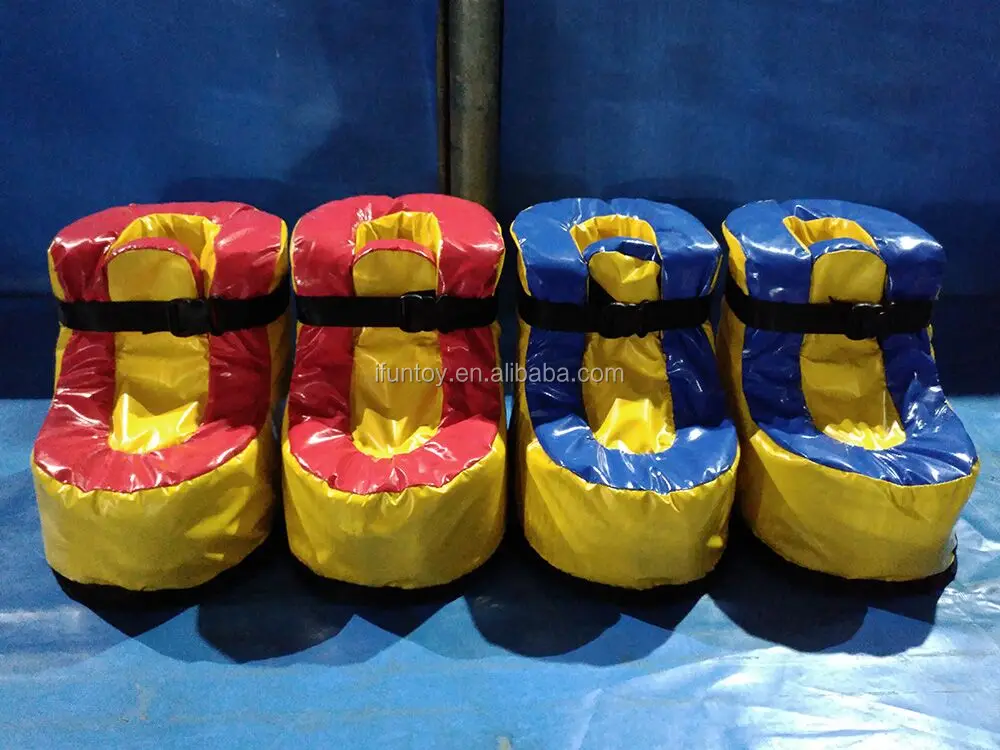Football game giant inflatable speed shoes/large inflatable soccer