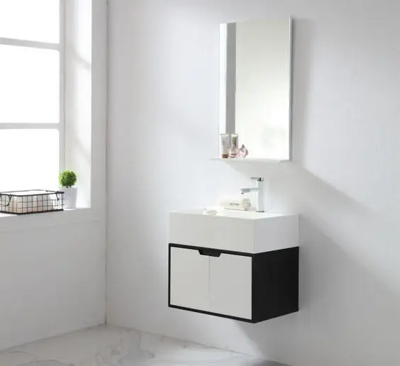 White Classic Wall Hung Bathroom Cabinet