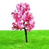 Scale Galvanized iron wire pink leaves maple tree/ red leaves maple tree, for HO train layout,architecture models materials