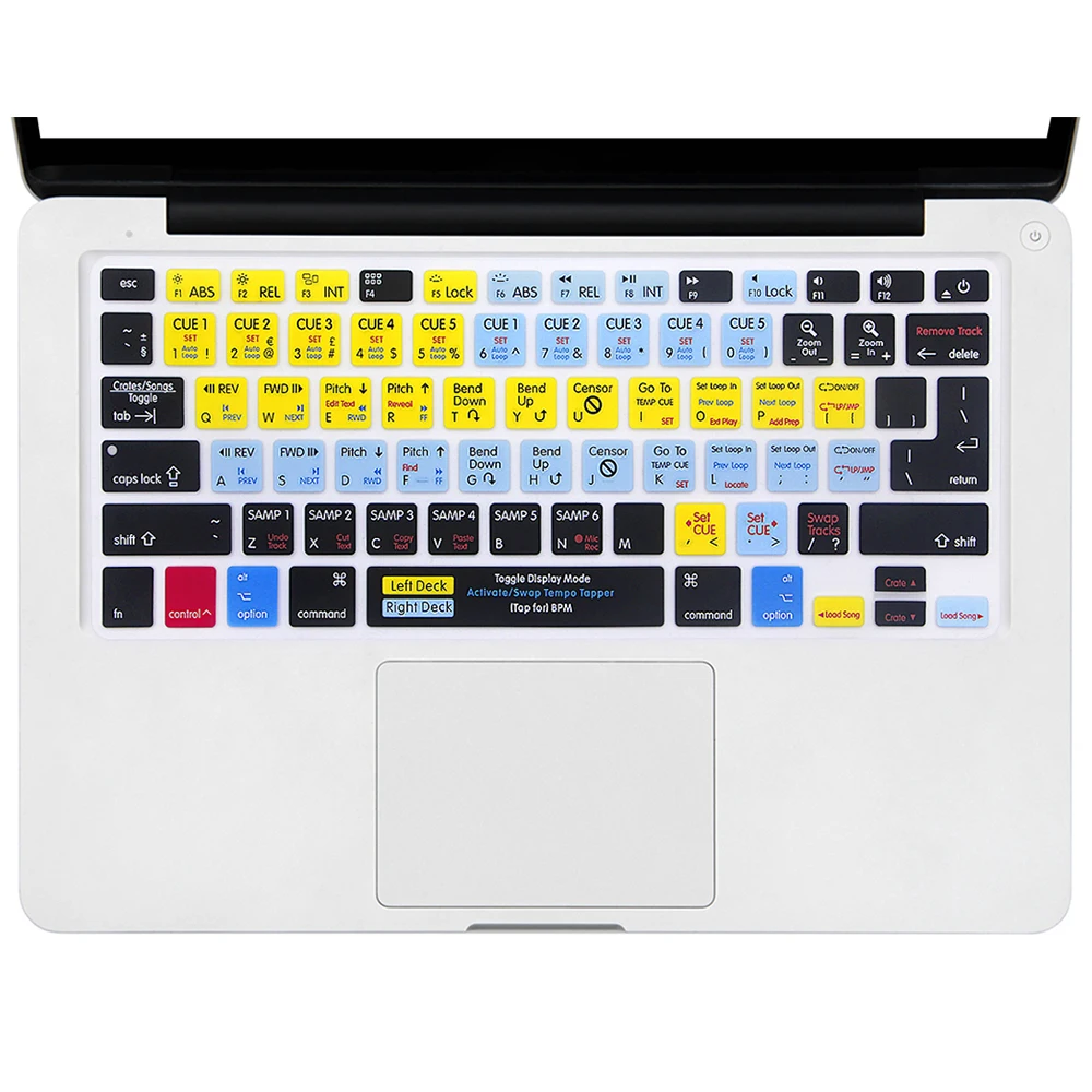 

Function Hotkey Shortcut keyboard cover Silicone skin for macbook pro 13 15 17