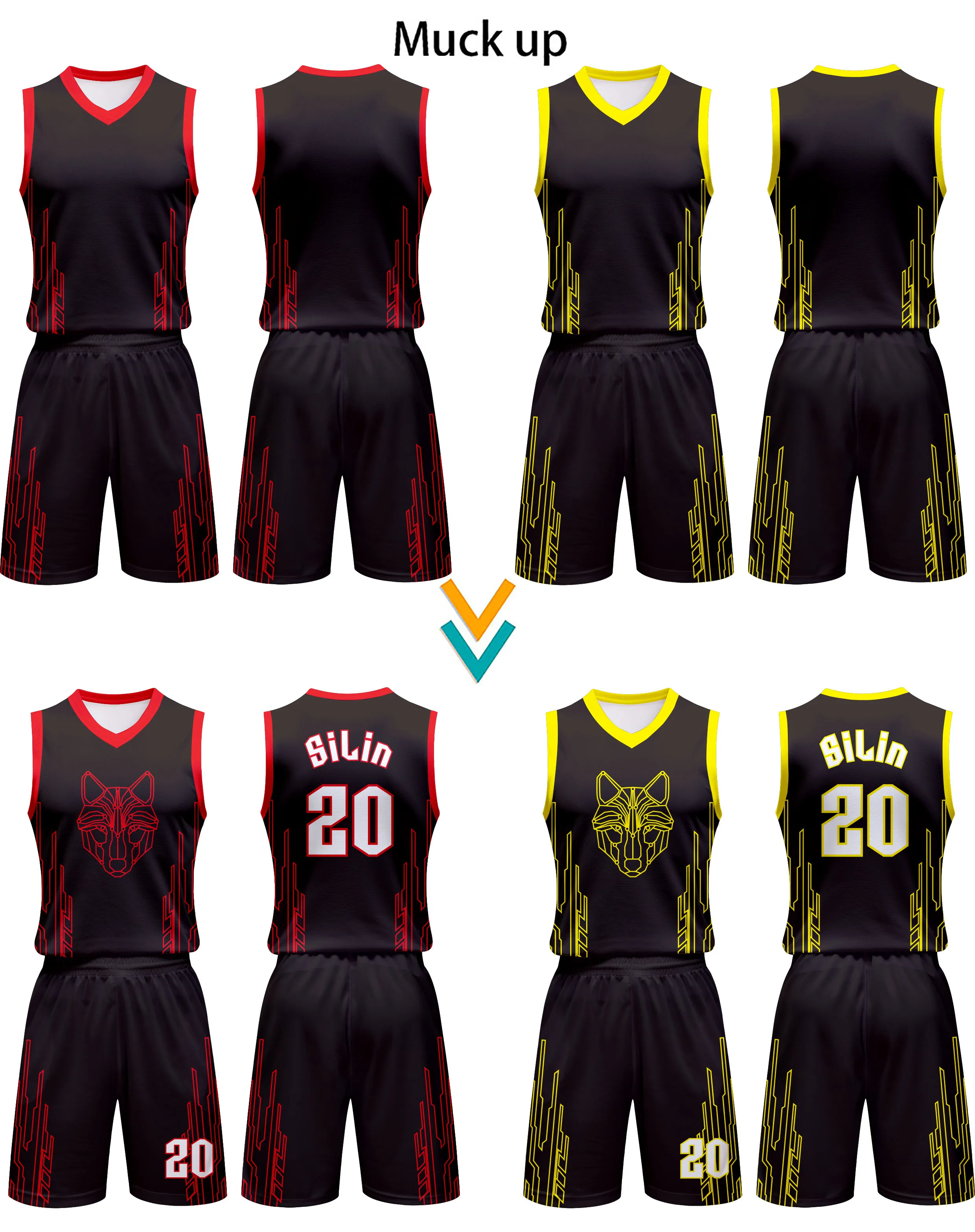 Custom Made High Quality Breathable Youth Basketball Jersey Team