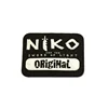 Wholesale Price Custom Micro Fiber Leather with Embossed silicon logo suede Clothing Patch Label/more than 130 leather colors