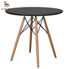 Modern 18mm MDF White Round Leisure Wooden Dining Table Set