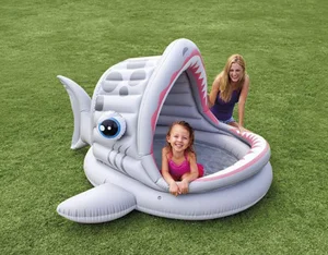 Factory wholesale INTEX 57120 big mouth shark water pool, baby pool, play pool for children